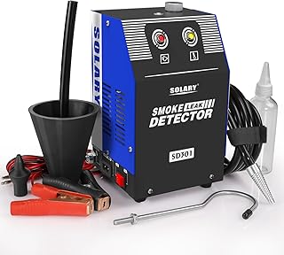 Evap Smoke Machine Leak Tester - 12V DC Vacuum Diagnostic Tester with Built-in Air Pump for Pipe System
