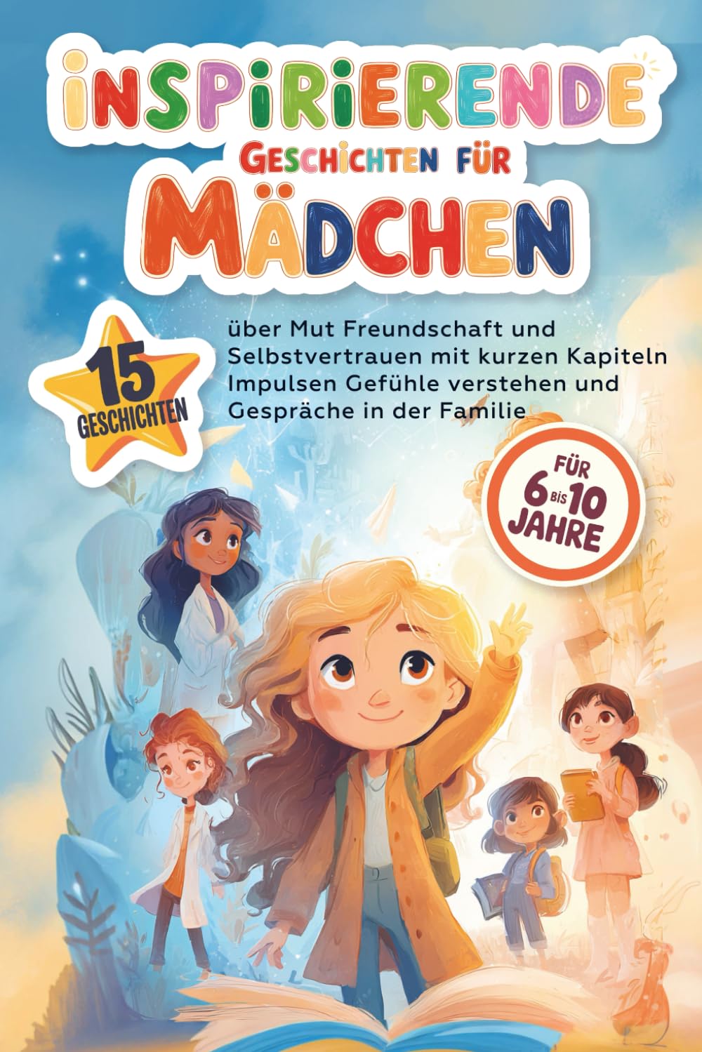Inspirierende Geschichten für Mädchen: 15 Geschichten für 6 bis 10 Jahre über Mut Freundschaft und Selbstvertrauen mit kurzen Kapiteln Impulsen Gefühle verstehen und Gespräche in der Familie