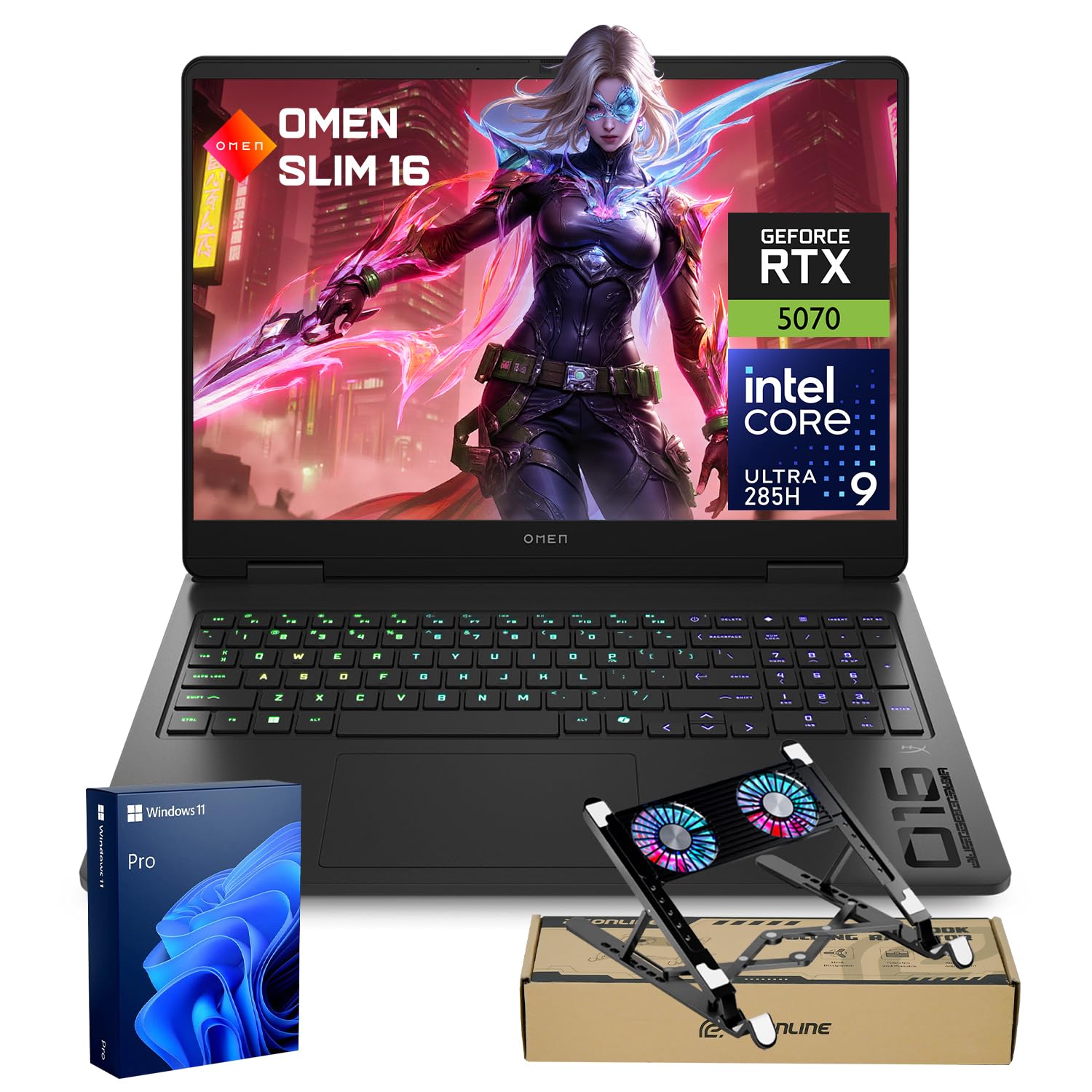 Amazon.com: HP OMEN 16 Slim RTX 5070 Gaming Laptop, Intel Ultra 9