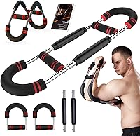 Vista 7 de HOTWAVE Twister - Ejercitador de brazo ajustable con barra de resorte para entrenamiento, fortalecedor de ejercicio mejorado de antebrazo, tríceps