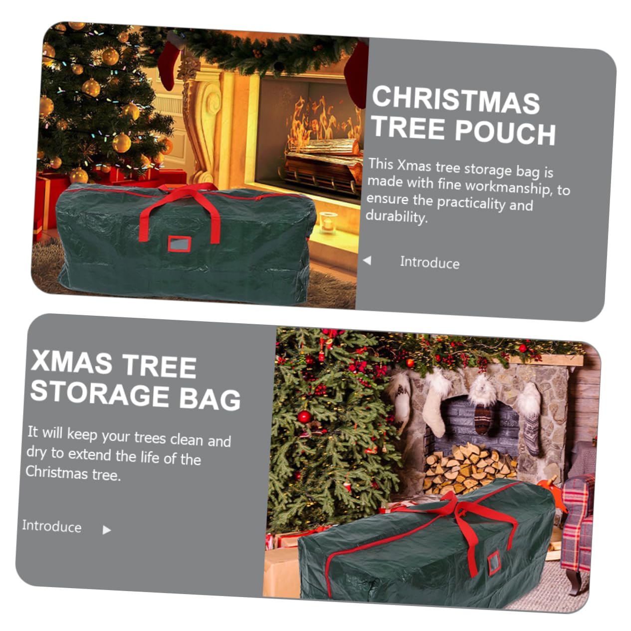 TOPBATHY Borsa per Albero di Natale Contenitore Portaoggetti con Manici Organizer per Casa Protezione da Umidità e Polvere
