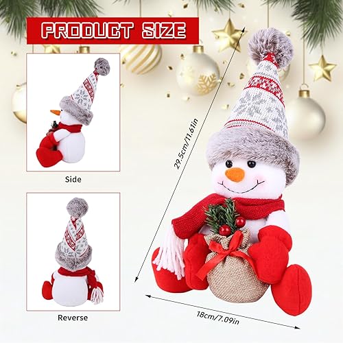 Miniatura 3 de Decoraciones de muñeco de nieve de Navidad, paquete de 2 unidades para interiores para decoración del hogar, muñeco de nieve para regalo, puerta,