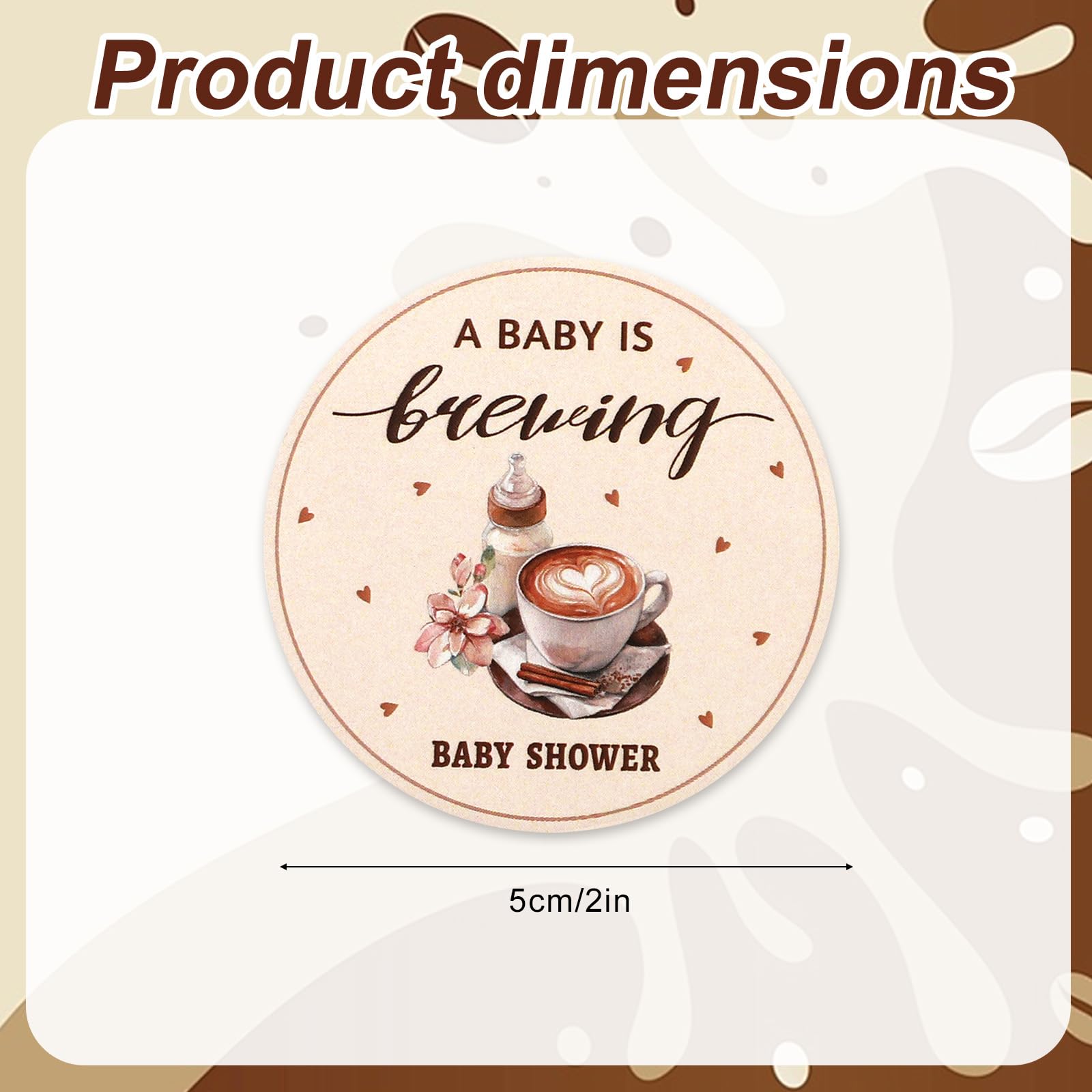40pcs A Baby is Brewing Stickers - Image 2