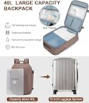 Travel Backpack For Women, Flight Approved Carry-On Backpack, Waterproof Outdoor Gym Casual Daypack, With Large Duffel