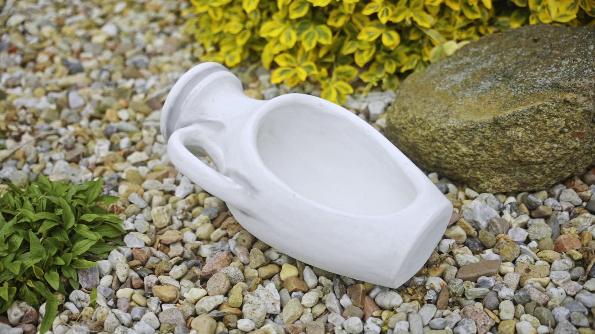 gartendekoparadies.de Masywna donica na kwiaty, amfora, donica na rośliny, pojemnik na plfance z odlewu kamiennego, mrozoodporna