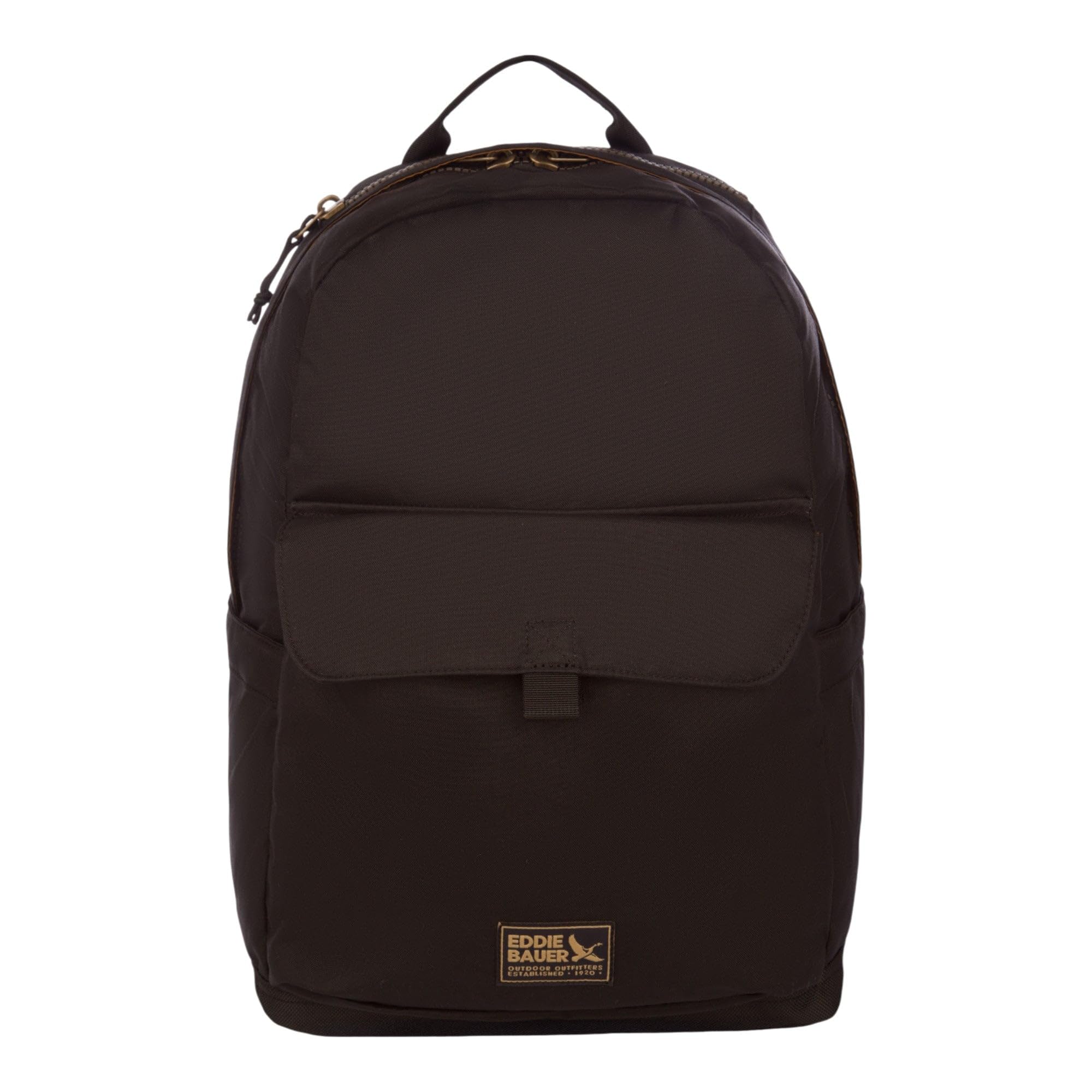 Eddie Bauer Bygone Backpack | Laptop Sleeve | Travel | Work | Hiking | Durable | Nylon - Black, 25L (New)