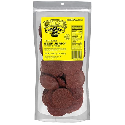 Old Trapper Double Eagle Beef Jerky, Teriyaki Flavor, 21 Ounce Package