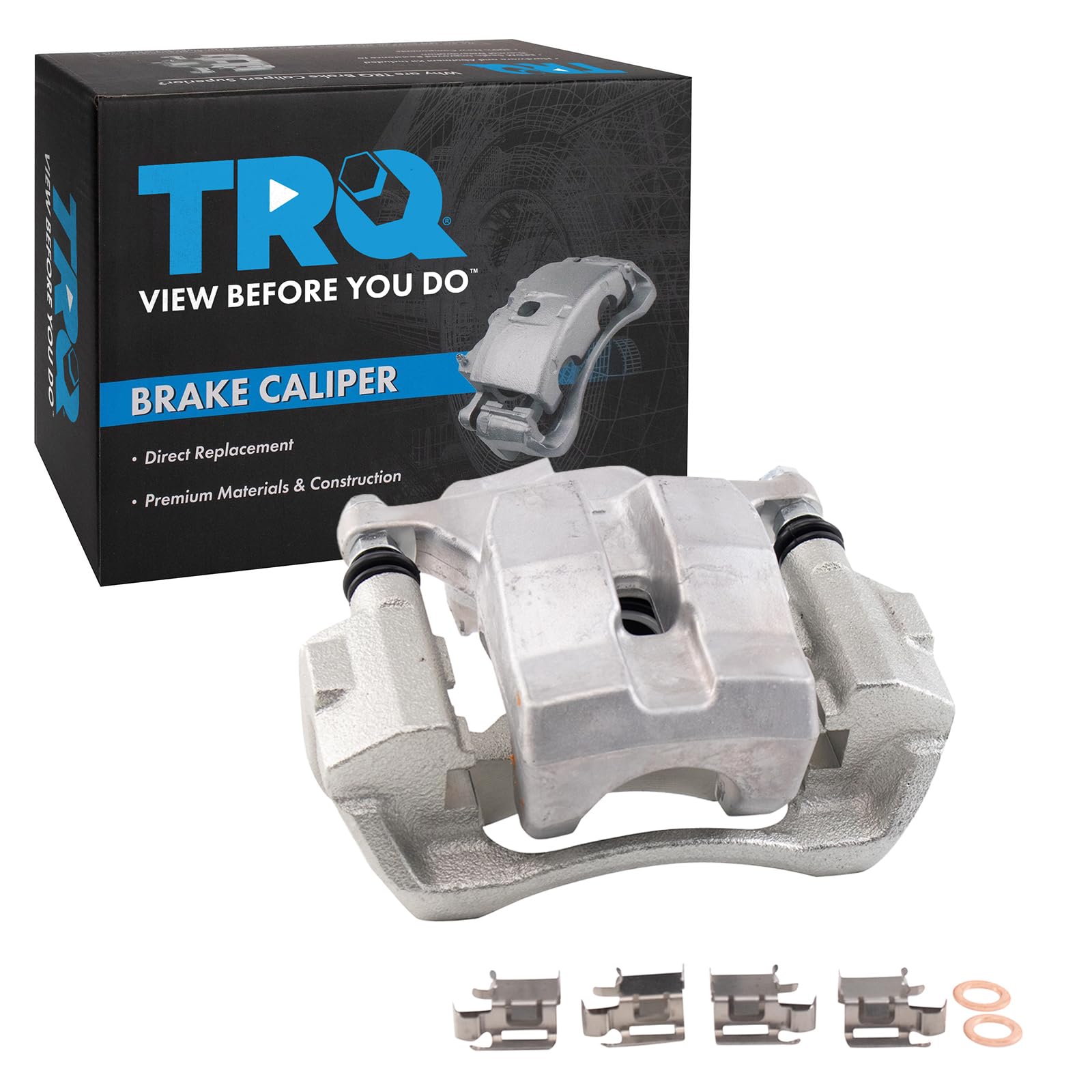 TRQ Rear Left Brake Caliper w/Bracket Drivers Side