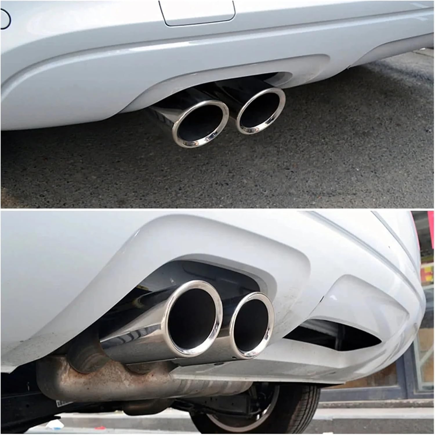 テール排気管 ボラ用 自動車用排気チップ マフラーパイプカバー 2個/セット 排気管テールパイプ