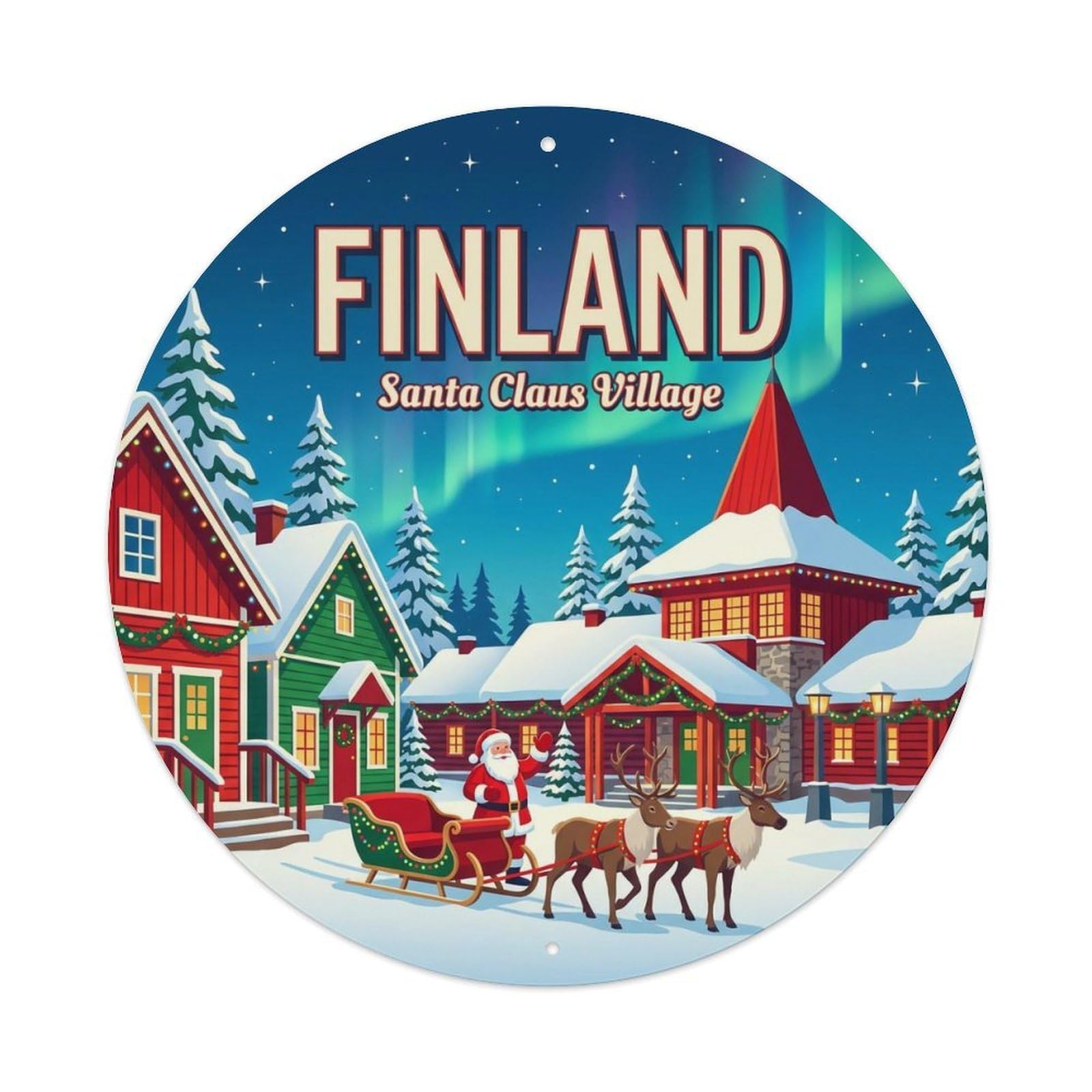 Vintage Travel Finland Regal Vintage Metal Tin Sign Plaque
