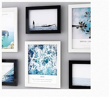 額縁　8枚セット Amazon.co.jp: フォトフレームセット8、壁に取り付けられた額縁