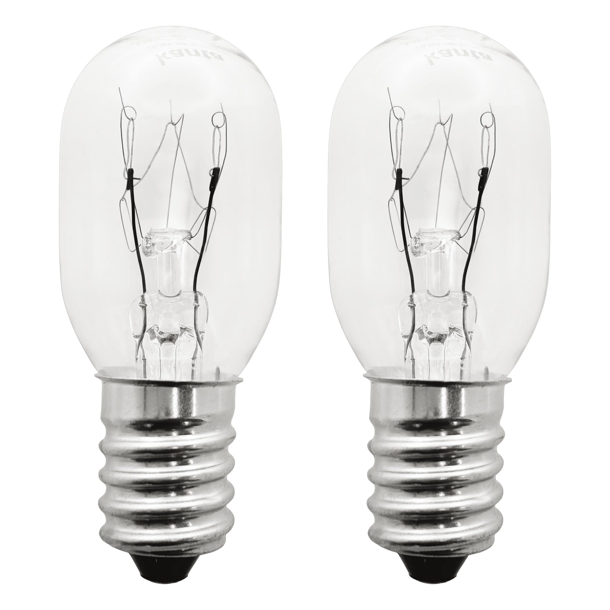 kanta 220-240V 15W T20 Single Tungsten Lamp E14 Screw Base Refrigerator Bulb, Pack of 2, Warm White