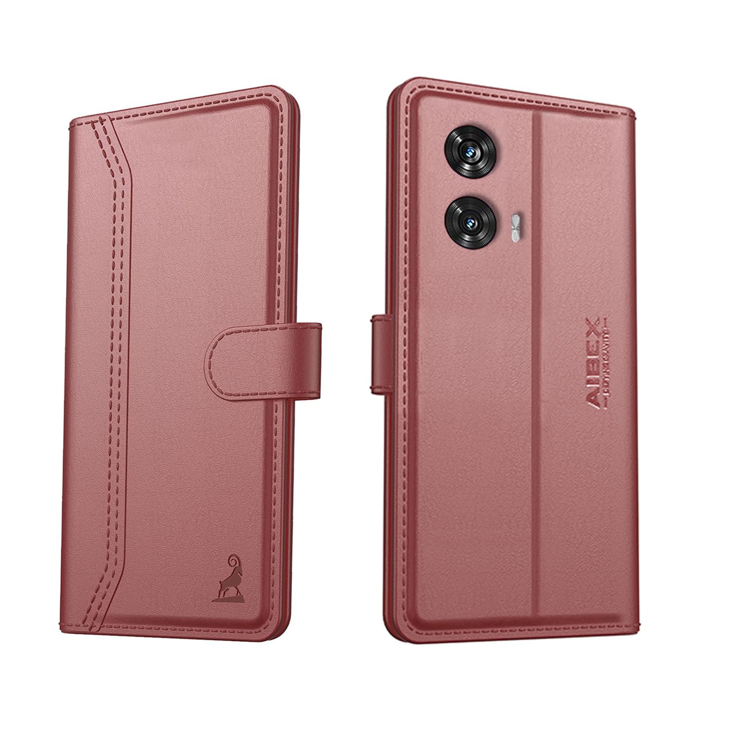 AIBEX ® Compatible with Motorola Edge 50 Fusion 5G Flip Cover Leather Finish | Inside TPU with Card Pockets | Wallet Stand | Complete Protection Flip Case Brown (B0D6RN2KF6) Amazon Price History, Amazon Price Tracker