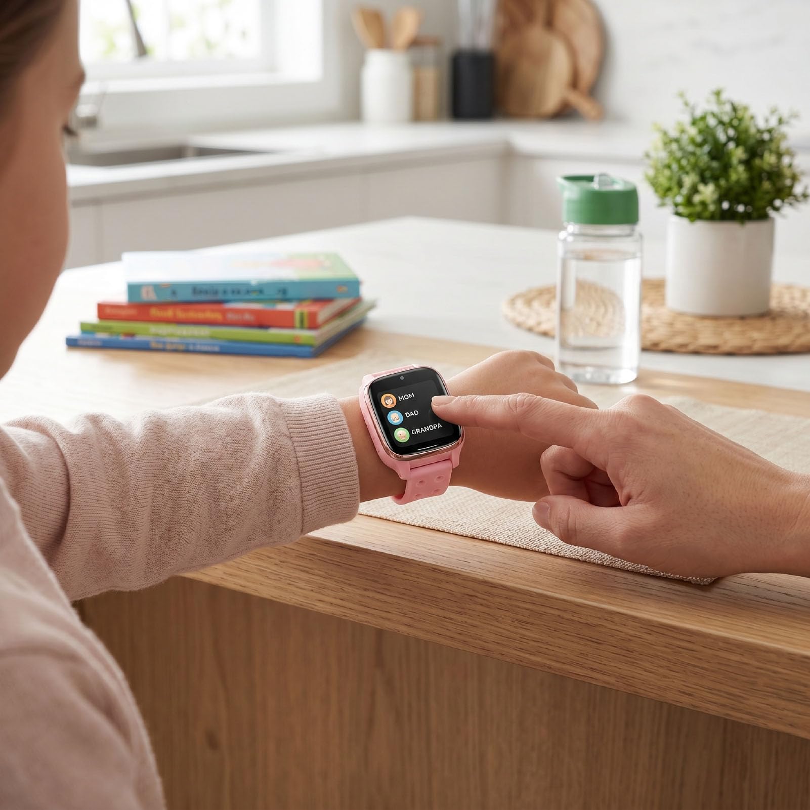 Elprico Montre connectée Enfant 4G LTE avec Appel vidéo et SOS
