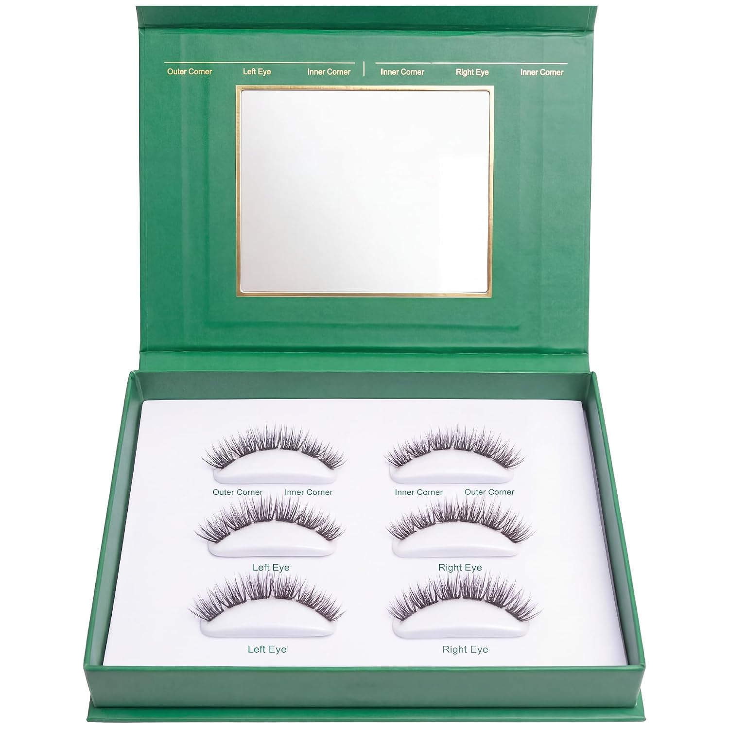 TAD Beauty Lash Clusters Wispy 3D Printed DIY - Waterproof Eyelash Clusters with 3D Memory Flex Technology - Midi 8-12mm Individual Lashes - Up to 10 Day Wear, Made in USA - 3 Pairs