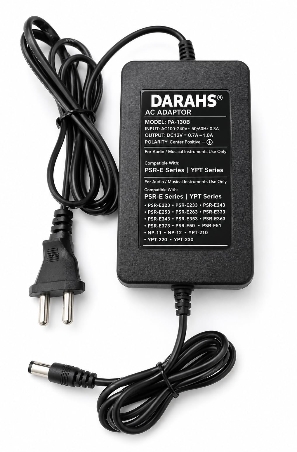 AC DC Adapter Charger Compatible with Yamaha PSR170 PSR275 PSR260 Keyboard | Replacement Power Supply for Yamaha Electronic Digital Piano MIDI Keyboard | 12V Reliable Power Cord-image-25