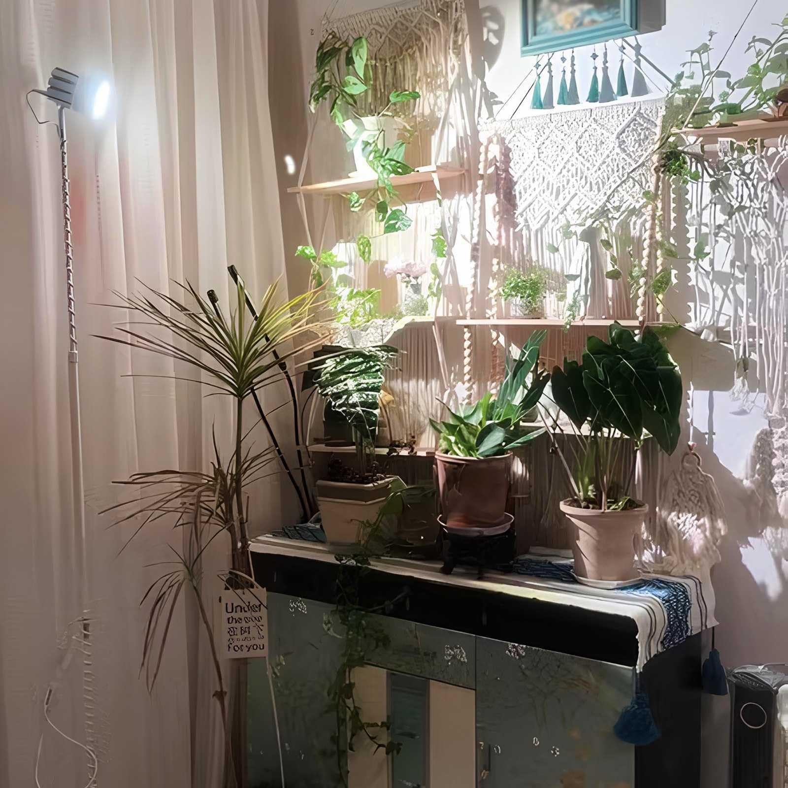 Grow-Lights para-Plantas De Interior,Altura Ajustable Luz-Alta para-Plantas De Interior Temporizador 3/9/12h,LáMpara De Cultivo-para-Plantas Led De Espectro-Completo