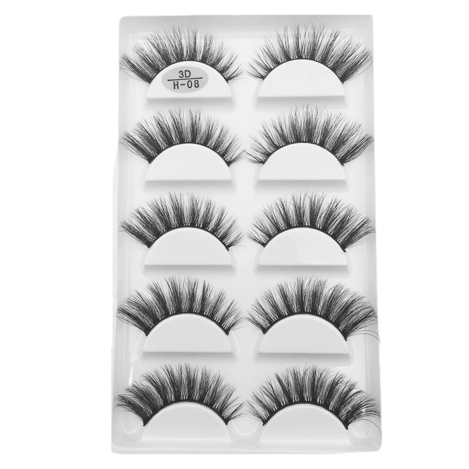 UAMOU 10 50 Boxes 5 Pairs 3D Mink False Eyelashes Hair Natural Cross Long Messy Makeup Fake Eye