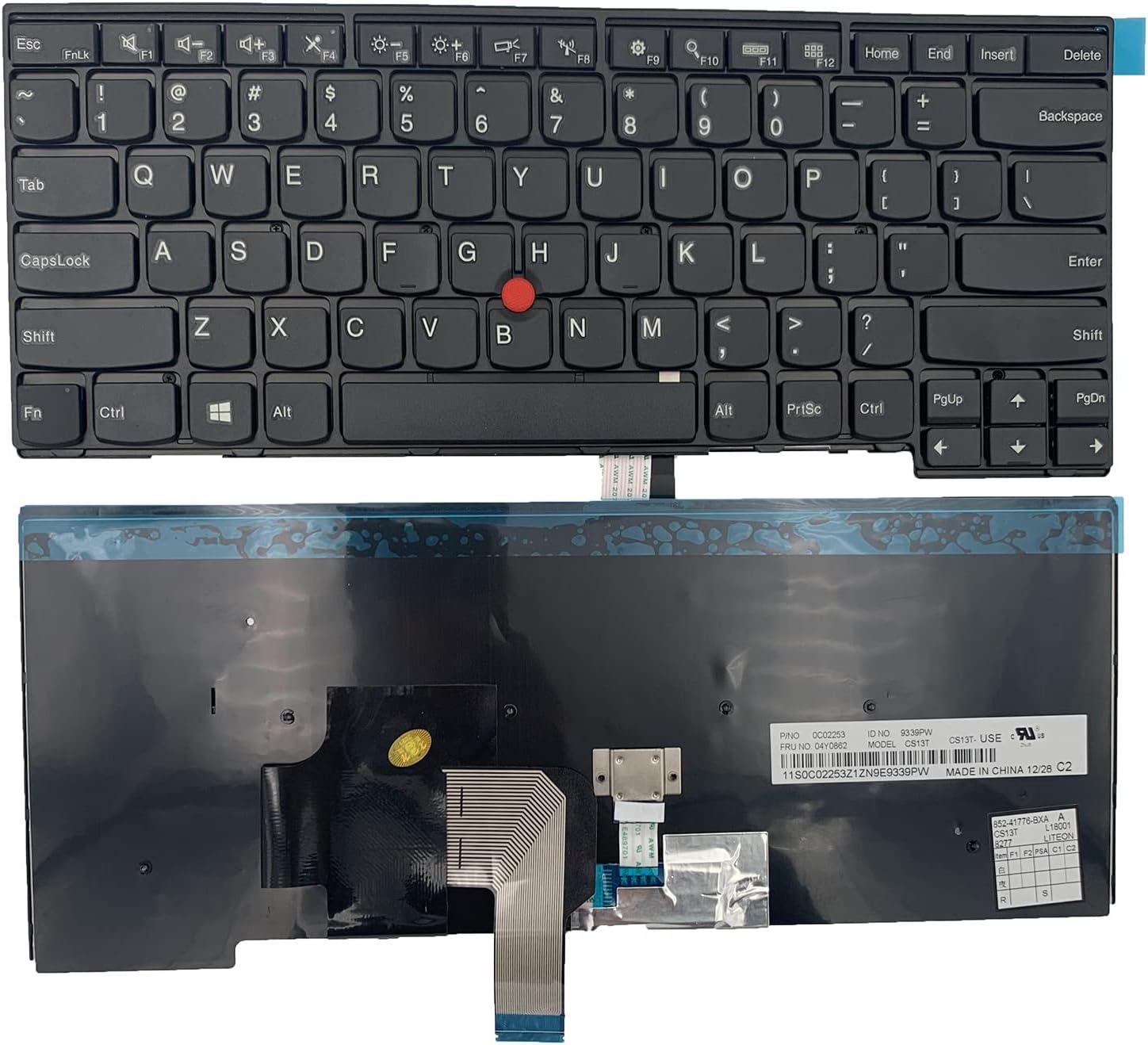Laptop Replacement Keyboard for Lenovo Thinkpad T440 T440P T440s T431 E431 L440 T450s L440 L450 L460 L470 T431S T450 e440 e431S T460 Series Laptop Black US Layout