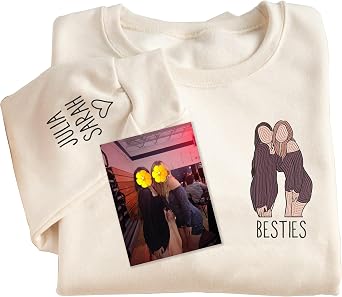 Custom Embroidered Sweatshirts and T-shirts from Your Photo | Design Your Own Personalized Portrait Gifts for Men or Women | Customized Apparel for Birthdays, Holidays, or Special Occasions