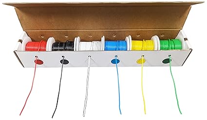 Electronix Express 27WK18STR25 18 Gauge Hook up Stranded Wire Kit, 25 Feet