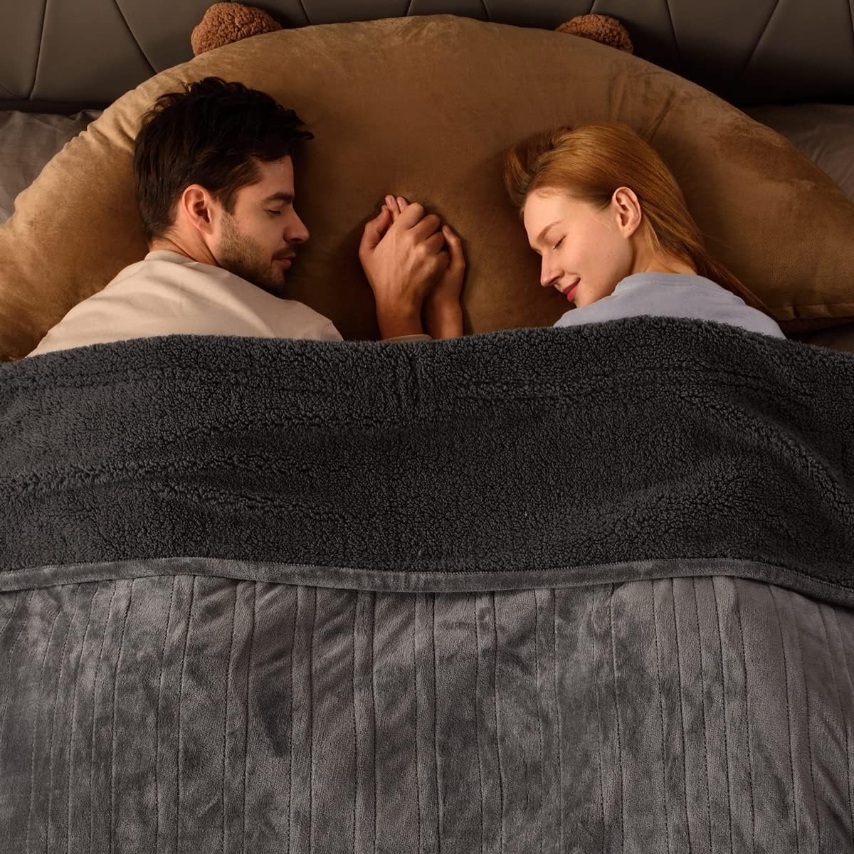 Gray King Size Electric Blanket by Bearhug