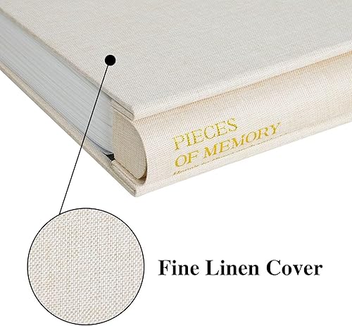 Miniatura 2 de Hiwhy Álbum de fotos con 700 bolsillos, álbum extragrande para 4 x 6 pulgadas, cubierta de lino con impresiones doradas, libro de recuerdos