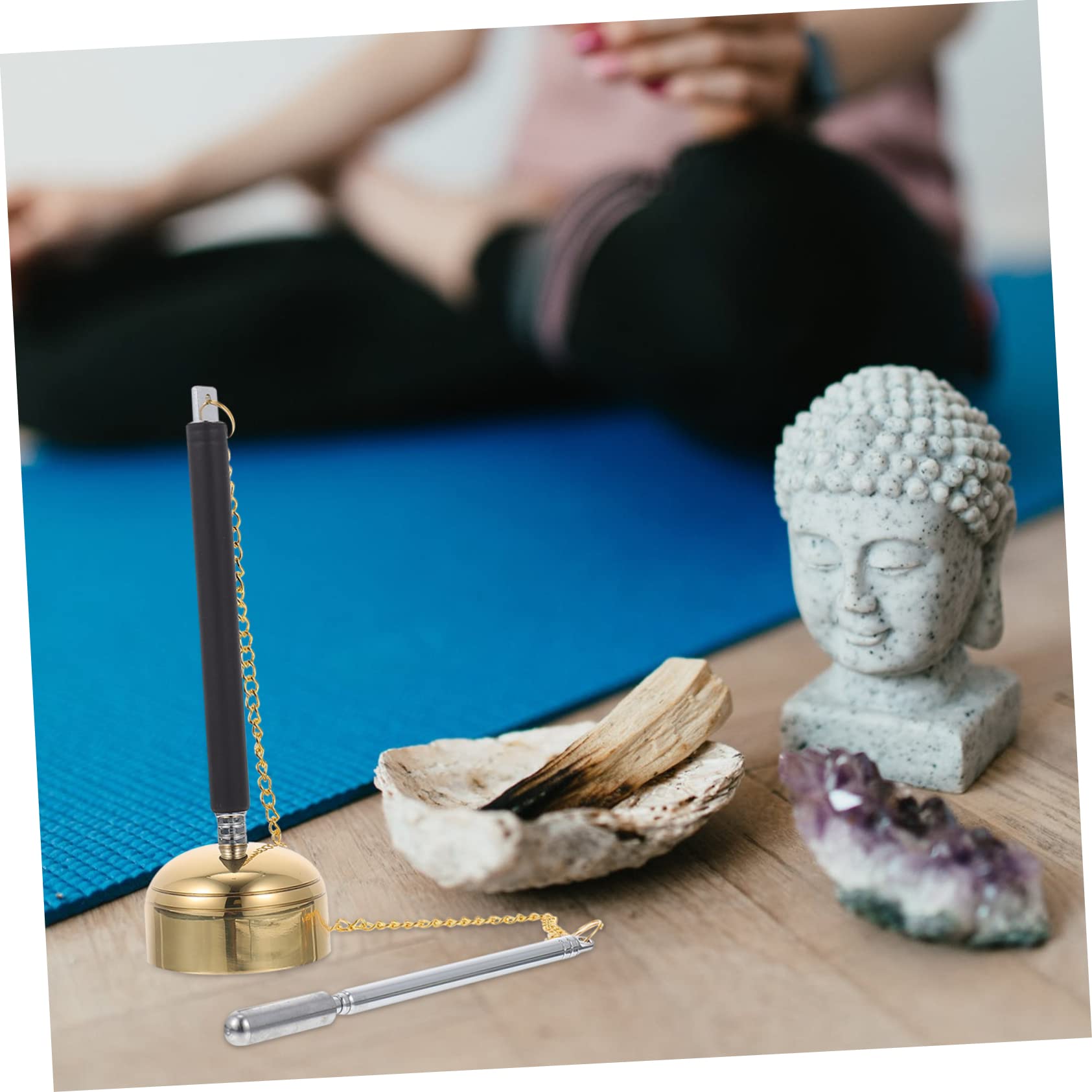 Garneck Professional Chime Buddhist Utensil Temple Accessories for Meditation Buddhist Ceremonies