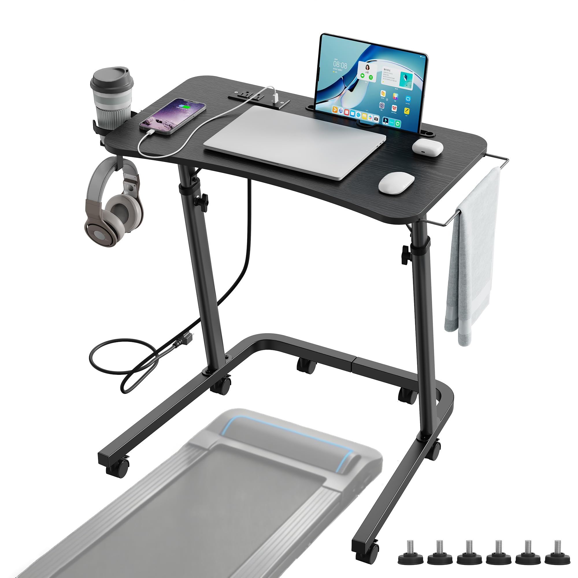 Photo 1 of Forjarn Adjustable Standing Desk with Wheels