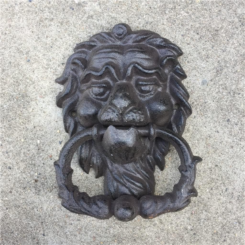 Door Knocker Vintage Cast Iron Doorknocker Latch Home Office Store Gate Decor Wrought Craft Retro