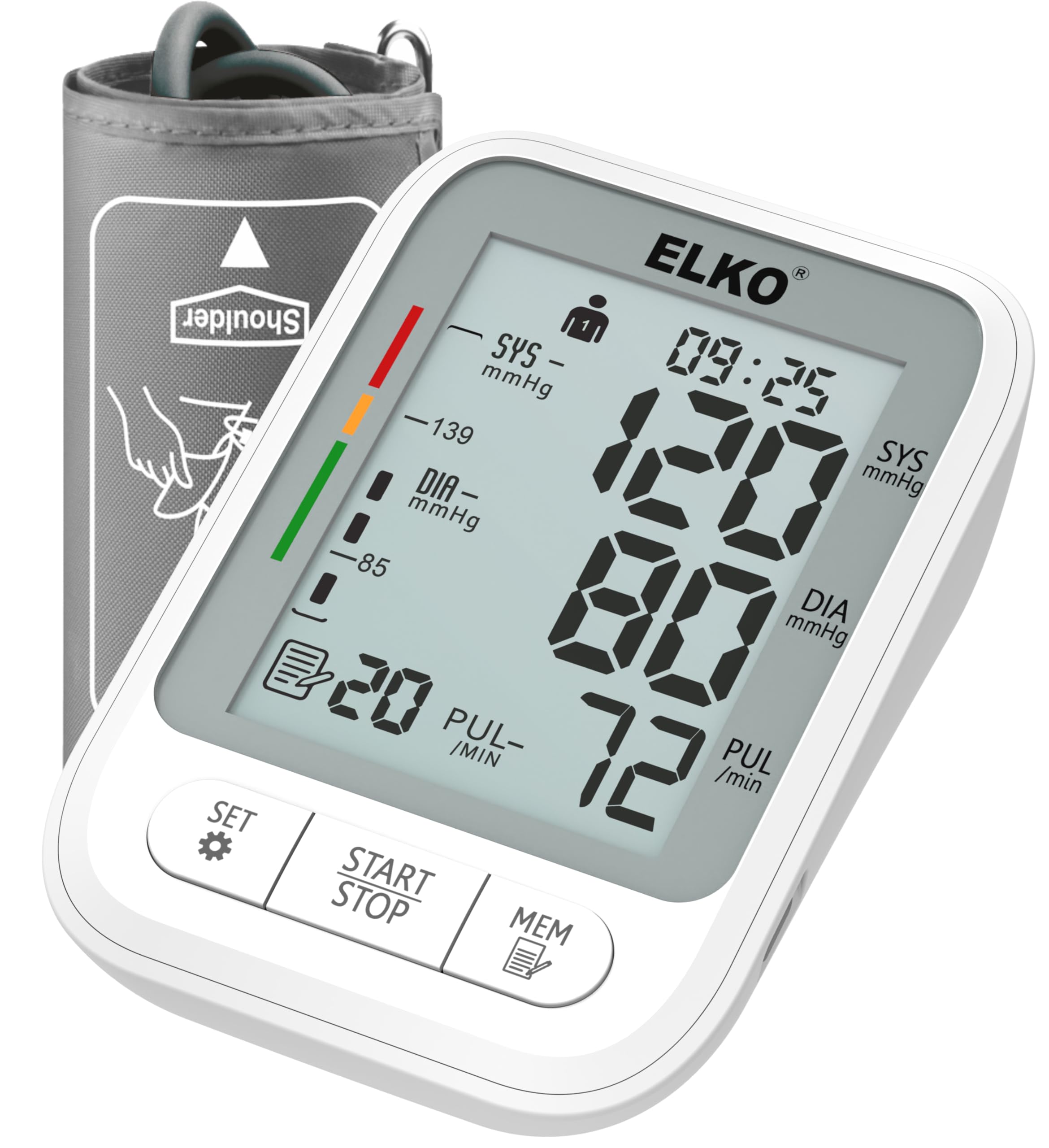 ELKO EL-511 Fully Automatic Digital Blood Pressure Monitor with Measurment During Inflation Technology, Suitable for Adults and Children, Easy Operation, High Accuracy, Extra Large cuff 22-42 cms (EL-511) (B0CVGWH6D6) Amazon Price History, Amazon Price Tracker