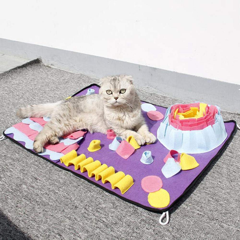 Trainingspads Für Hunde Waschbare Schnupftabakmatte Für Hunde Haustierfütterungsmatte Nosework Training Pad Puzzle Toys 2St