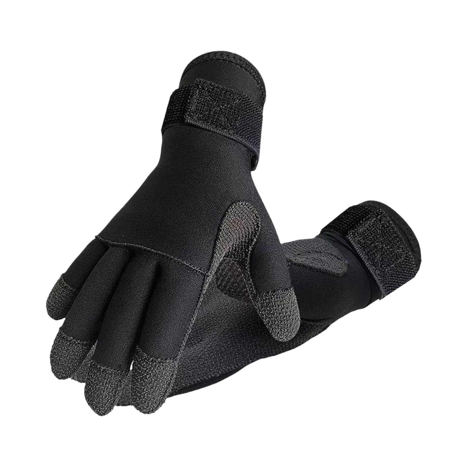 Guantes de deportes acuáticos con diseño de cinco dedos para buceo, surf, kayak, esnórquel, protección contra el agua fría
