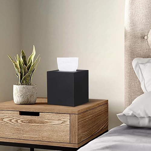 Miniatura 7 de Tapa cuadrada de metal para caja de pañuelos, moderno soporte para pañuelos faciales para tocador de baño, tocadores de dormitorio, mesitas de