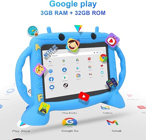Miniatura 3 de Tableta para niños, tableta de 7 pulgadas para niños de 3 a 10 años, tableta de aprendizaje educativo Android 11, 3 GB de RAM+32 GB de