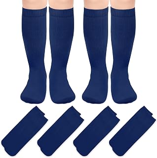 Sarfel Kids Navy Baseball Socks Youth Boys 8-12 Boys Baseball Socks Navy Soccer Socks Youth Soccer Socks Girls Softball Socks