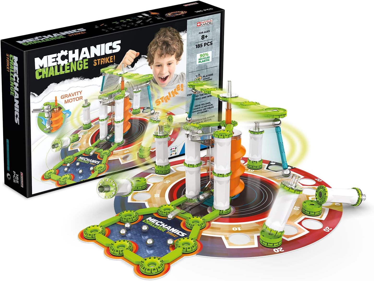 Mechanics Recycled Challenge Strike, 185 Pieces, White (779)
