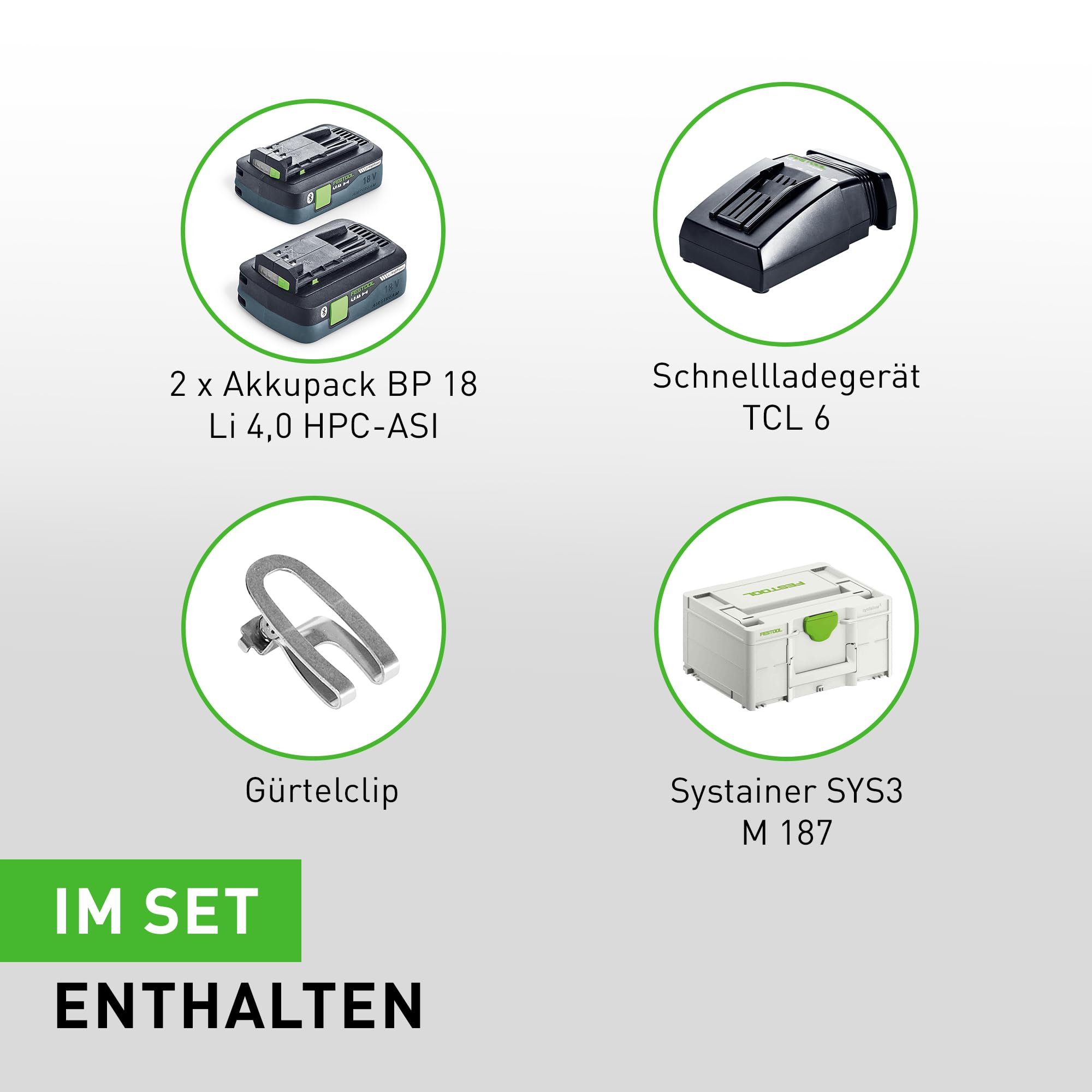 Festool Atornillador de impacto a batería TID 18 HPC 4,0 I-Plus