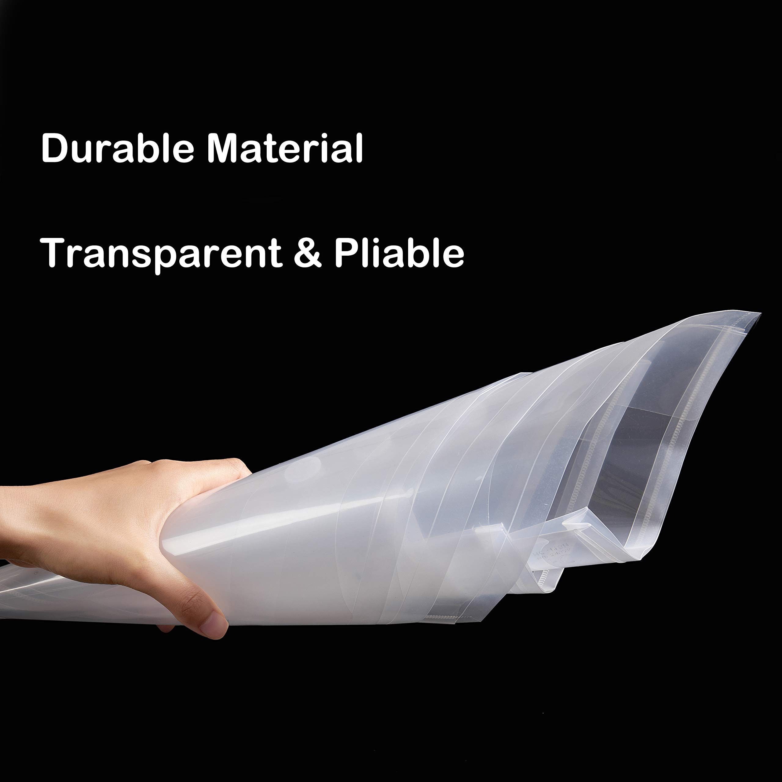 Snapklik.com : FANWU 12 Pack Plastic Letter Size Envelopes