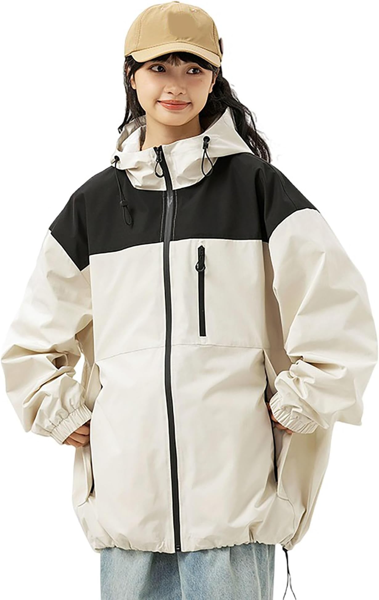 Men'S Outdoor Patchwork Color Contrast Hardshell Jacket Hiking Insulated Jacket Men Jacket Casual Tech Jacket