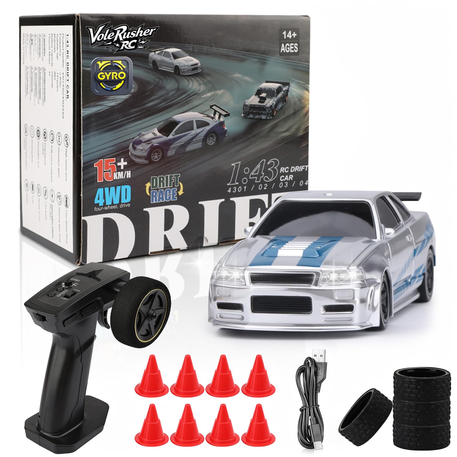 VoleRusher RC Silver Blue