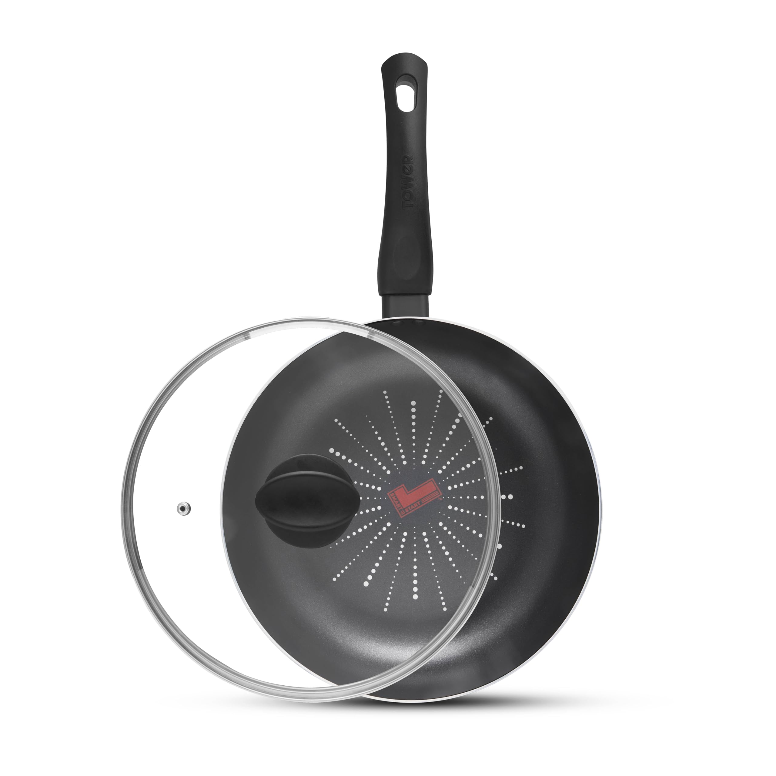 Tower T700308 SmartStart Classic 28cm Multi-Pan & Lid with Easy Clean Aeroglide Non-Stick, Oven Safe, Long Lasting, PFOA Free