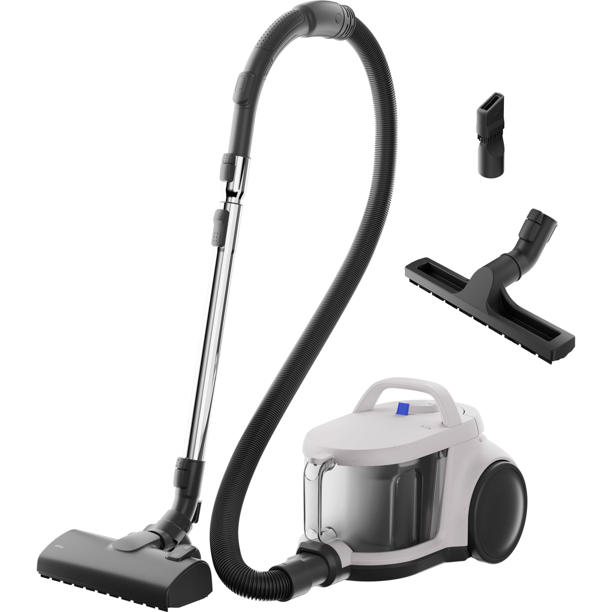 AEG Aspiradora Trineo sin Bolsa AL51C2SW, 850W, Filtro HEPA Lavable, Depósito 2L, 2 Accesorios