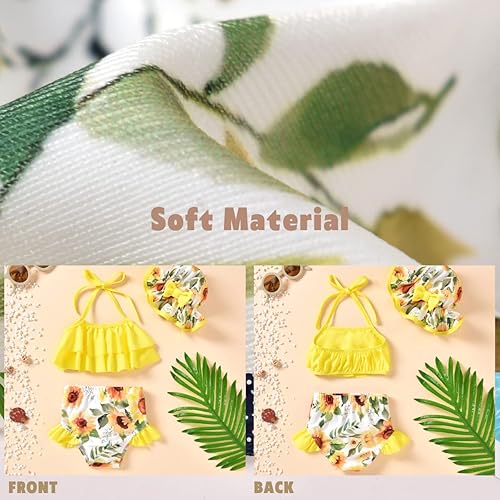 Miniatura 3 de Aalizzwell Traje de baño para niñas pequeñas con sombrero