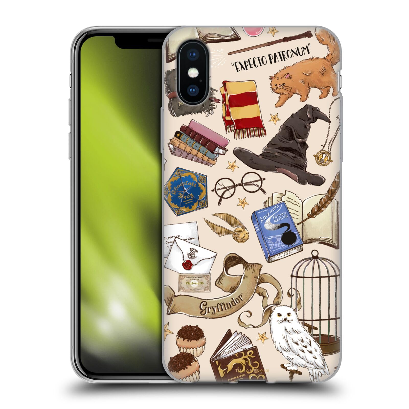 Head Case Designs Licenciado Oficialmente Harry Potter Patrón Luna Reliquias de la Muerte XXXVII Caso Funda de Gel Suave Compatible con Apple iPhone 12 / iPhone 12 Pro — view 157