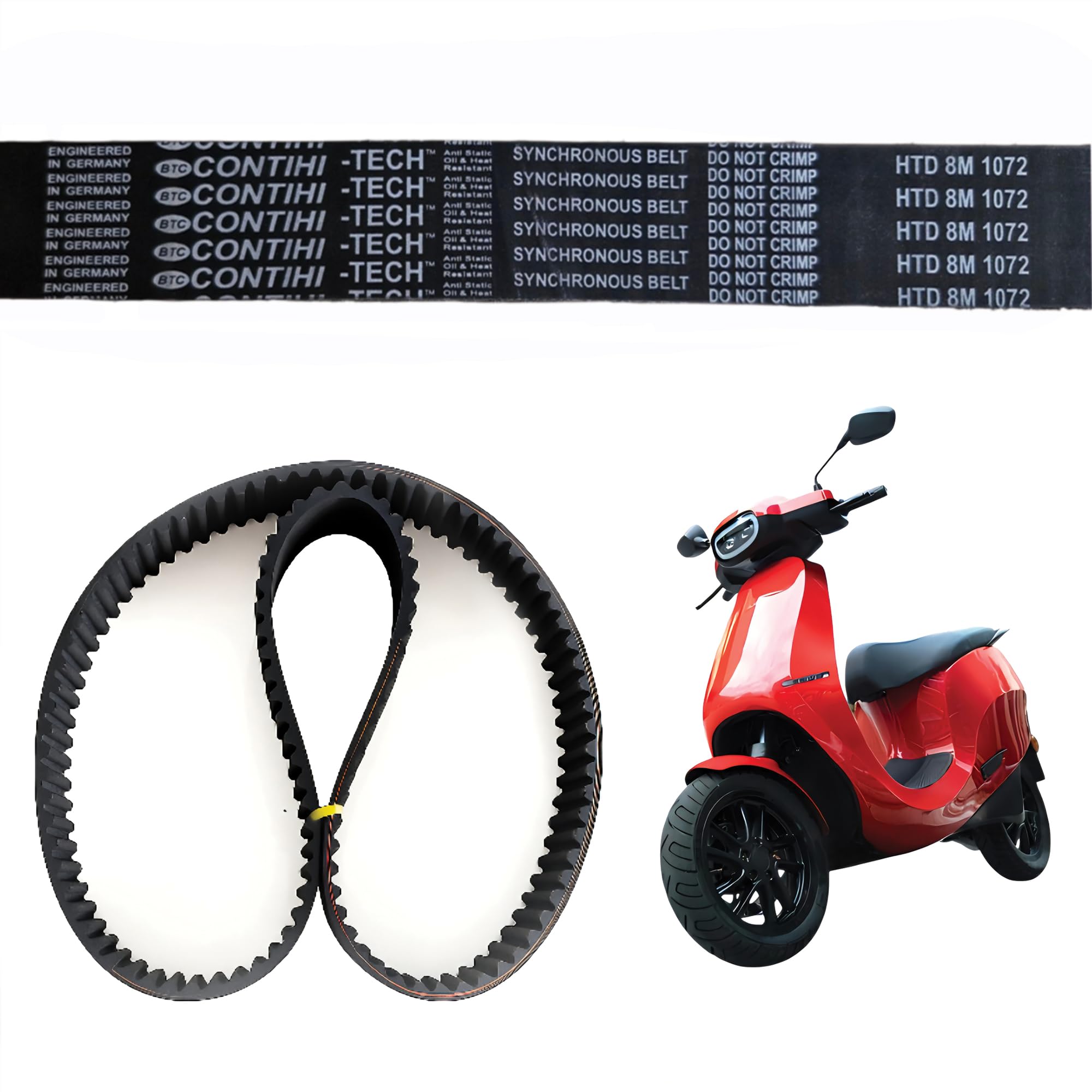 PIX-X'act STD S 8M 1072 Drive Belt compatible with OLA GEN 2 (S1 Pro), Replacement Timing Belt