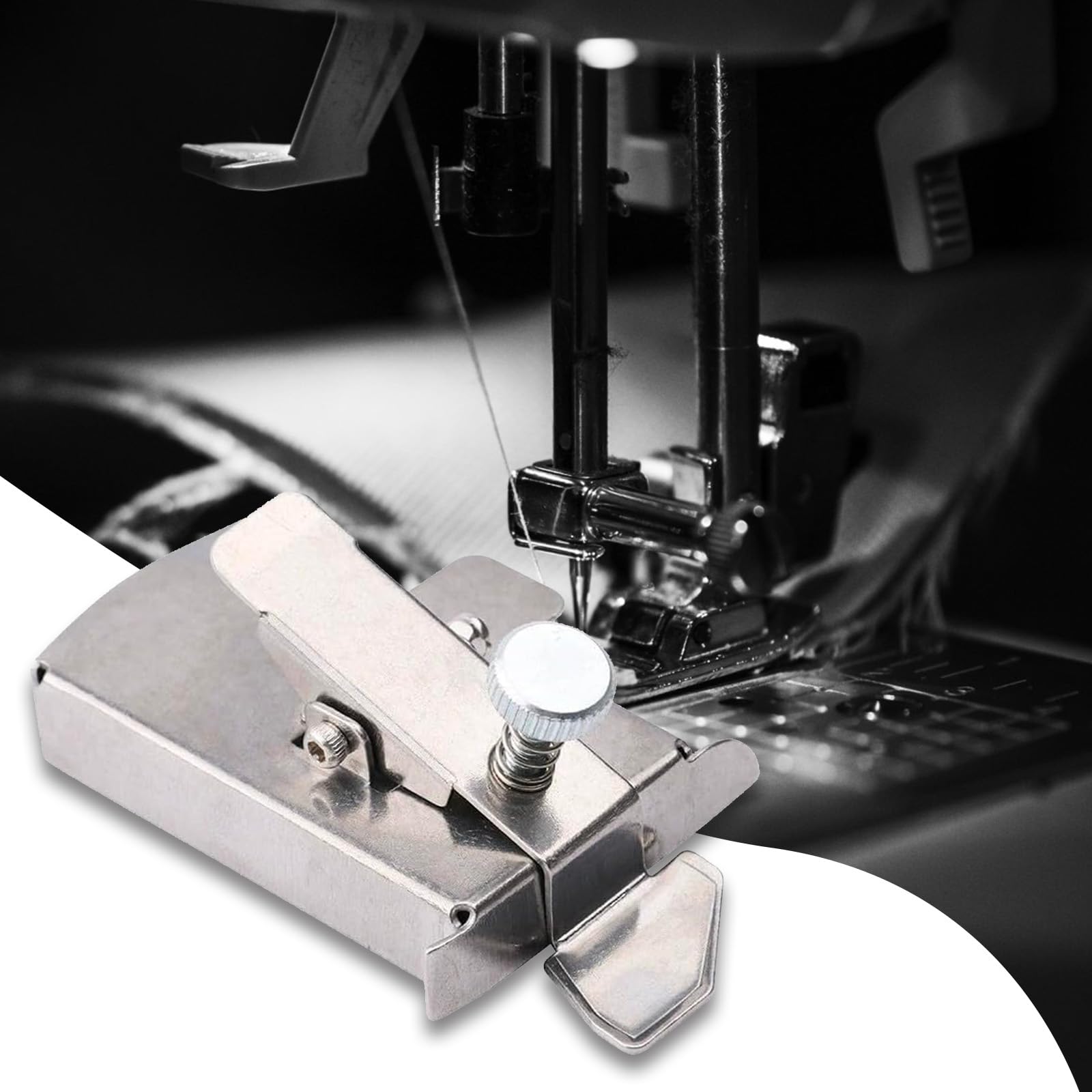 Aoweiya 2 Pièces Guide de Couture magnétique,Aimant de Guide de Couture,Couture Magnetique Guide,Règle Couture à Ourlets Droits pour Machine à Coudre Industrielle