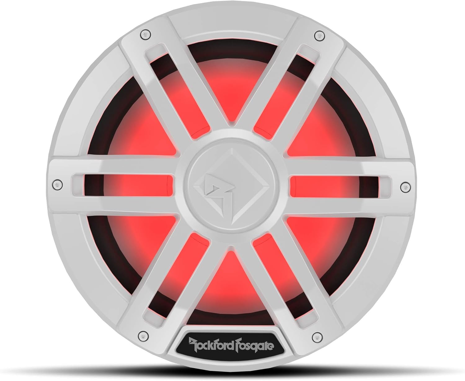 Rockford Fosgate M1D4-12 Color Optix 12" DVC 4-Ohm Multicolor LED Lighted Marine Subwoofer - White