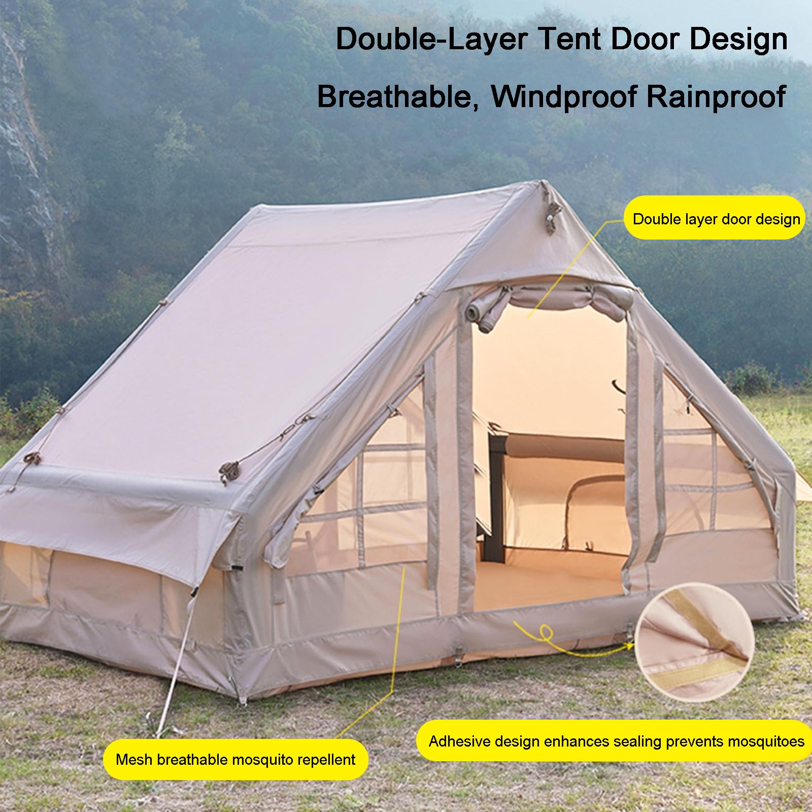 Amazon.co.jp: 大型エアテント 4シーズン インフレータブル