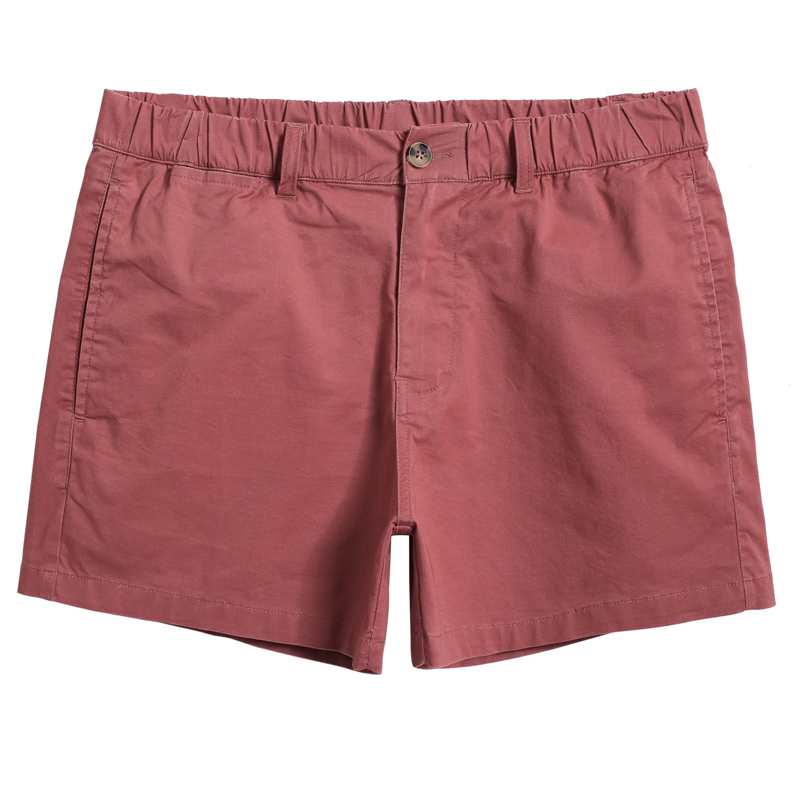 maamgic Mens Shorts Casual 4 Inch Cotton Casual Shorts for Men Elastic Waistband Mens Casual Shorts Daily Wear